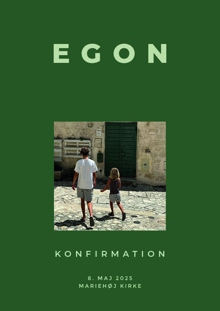 Invitationer - Egon Konfirmation